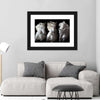 Three White Horses Wall Art