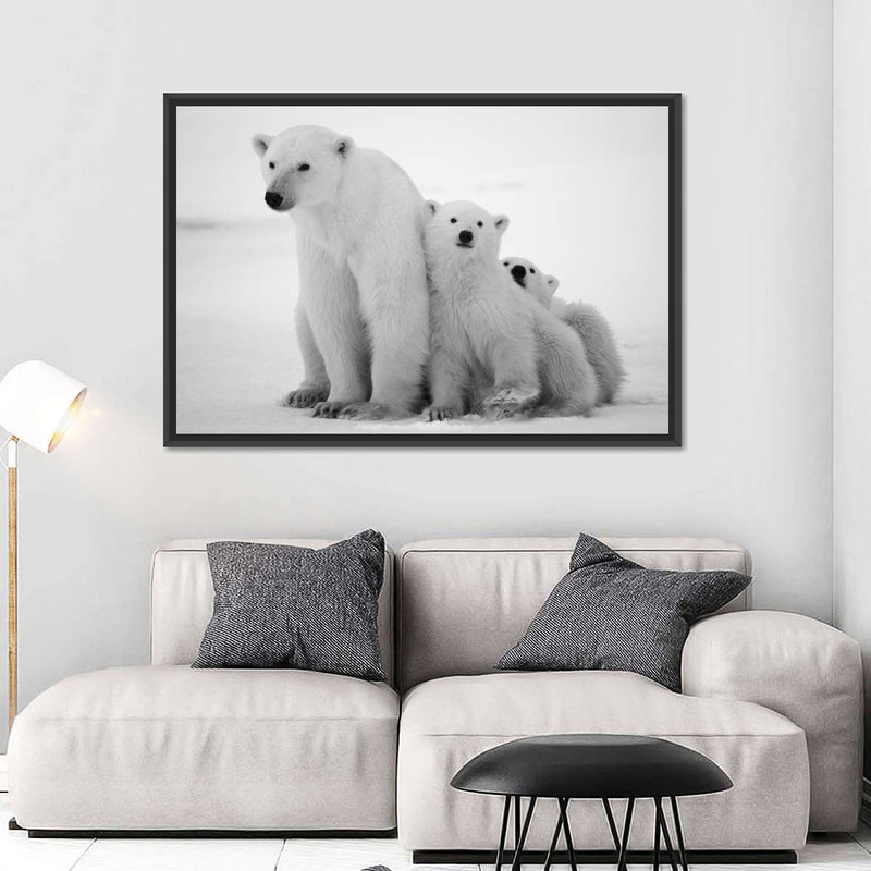Polar Bear Family Wall Art