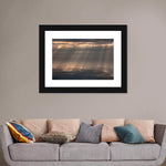 Sunrays And Cloudy Sky Wall Art