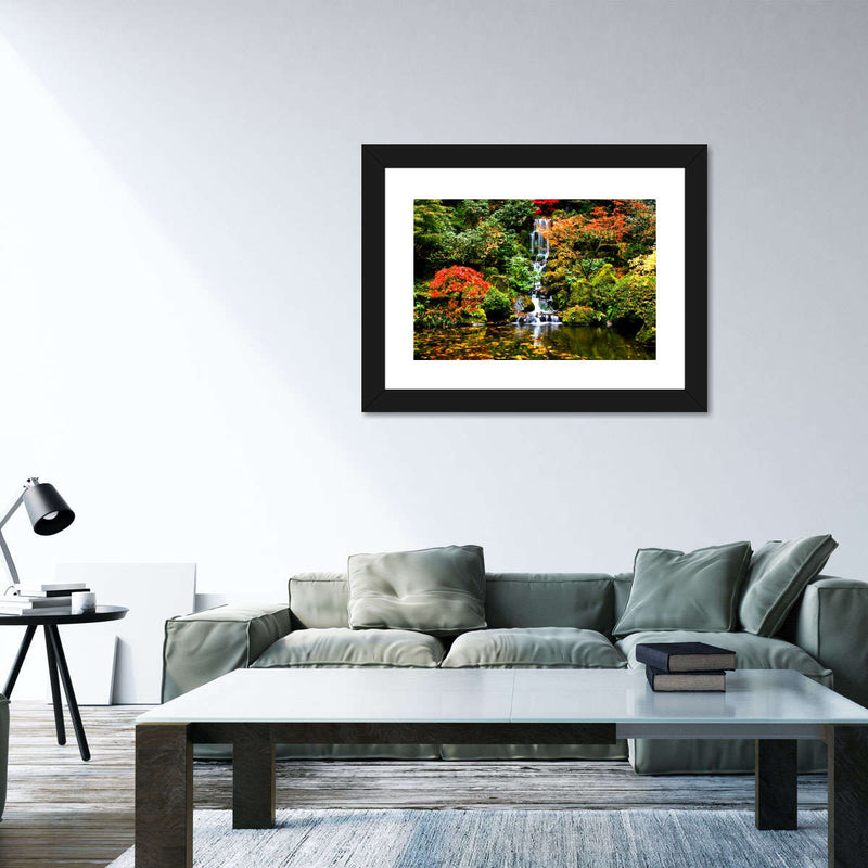 Mesmerizing Japanese Waterfall Wall Art
