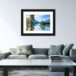 Sunny Maligne Lake Wall Art