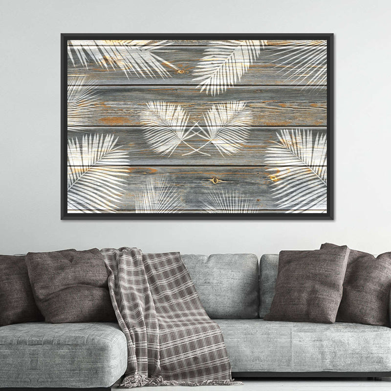 Wooden Palm Leaves Wall Art
