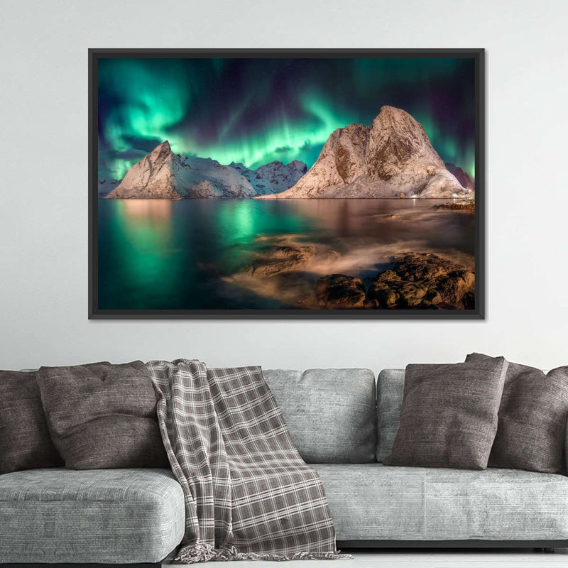 Swirling Moskenes Aurora Wall Art