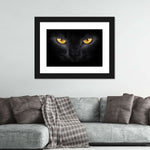 Yellow Eyed Cat Wall Art