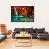 Red Waterfall Wall Art
