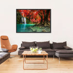 Red Waterfall Wall Art