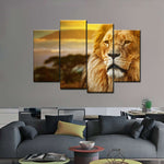 Lion In African Safari Wall Art