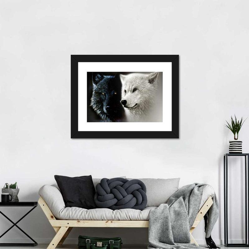 Tale Of Two Wolves Wall Art