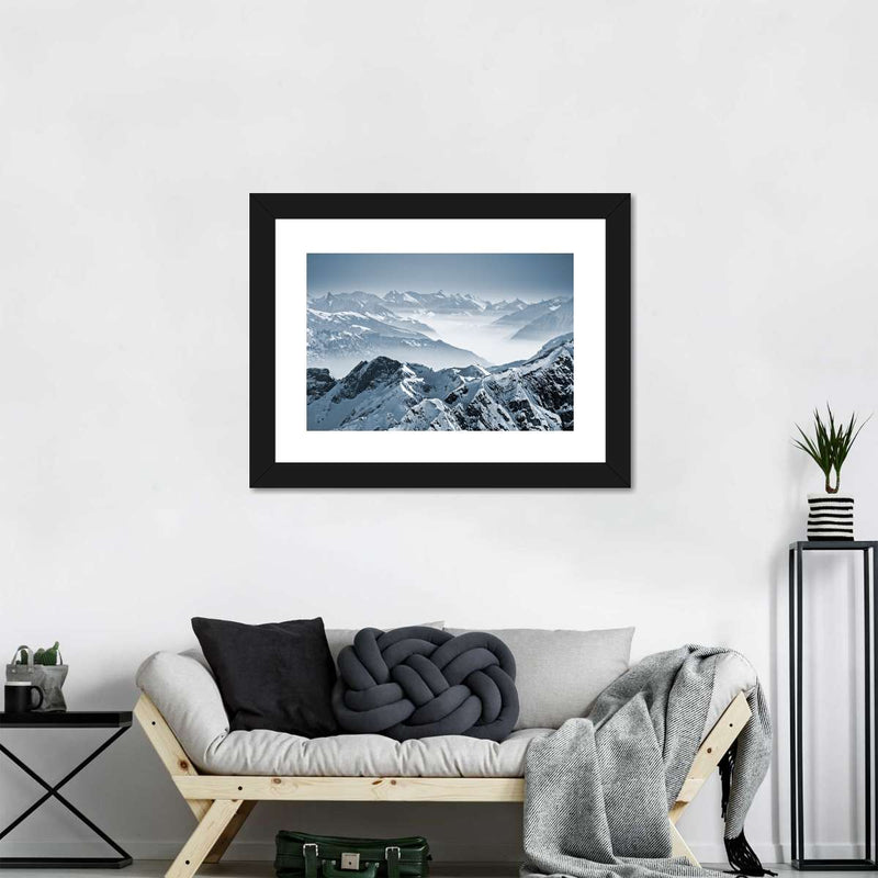 Swiss Mountain Peaks Wall Art