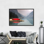 Mountain Lake Kayak Wall Art