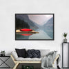 Mountain Lake Kayak Wall Art
