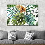 Wild Monstera Leaves Wall Art