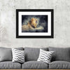Misty Wild Lion Wall Art