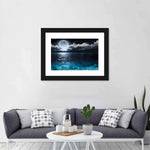 Romantic Full Moon Wall Art