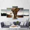 Walking Lone Elephant Wall Art
