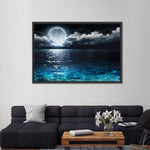 Romantic Full Moon Wall Art