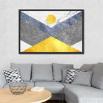 Marble Textured Geometric Wall Art