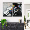 Monkey Wearing Headphones Wall Art