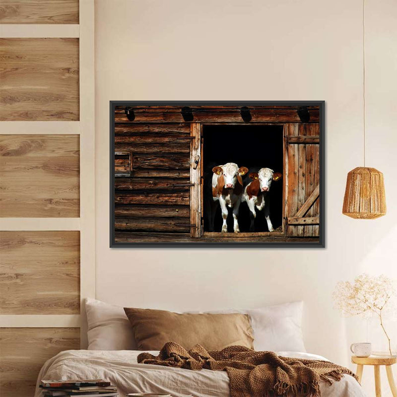 Pair Of Cows Wall Art
