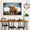Lakeside Highland Cow Wall Art