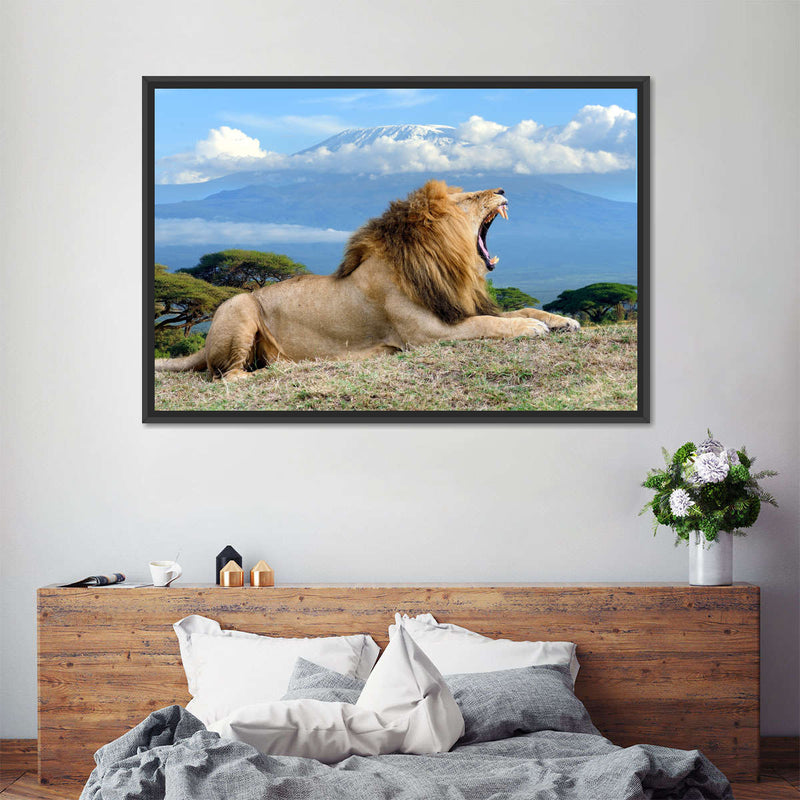 Roaring Safari Lion Wall Art