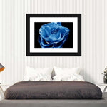 Misty Blue Rose Wall Art