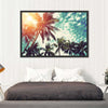 Vintage Style Palm Trees Wall Art