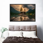 Magical Lakeside Mountain Wall Art