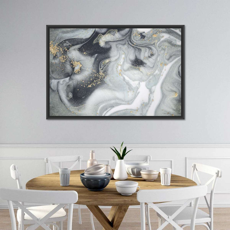 Swirly Fluid Abstract Wall Art