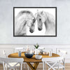 White Horse Couple Wall Art