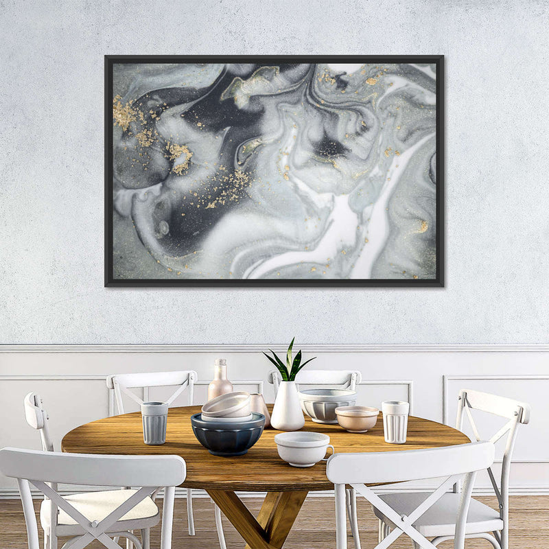 Swirly Fluid Abstract Wall Art