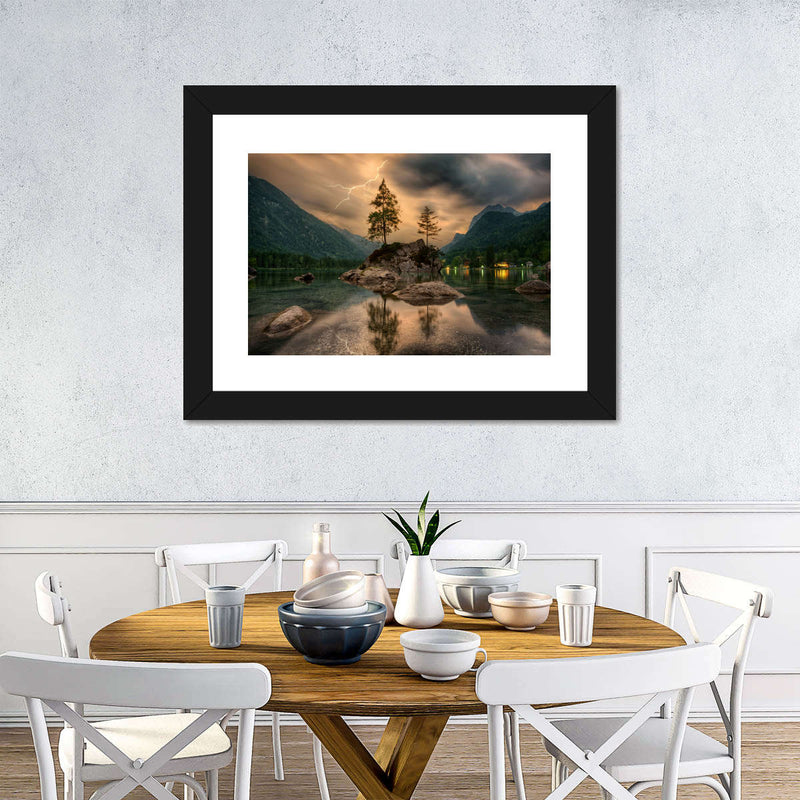 Magical Lakeside Mountain Wall Art
