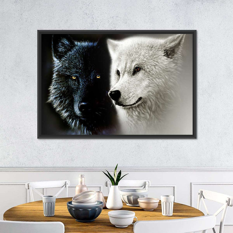Tale Of Two Wolves Wall Art