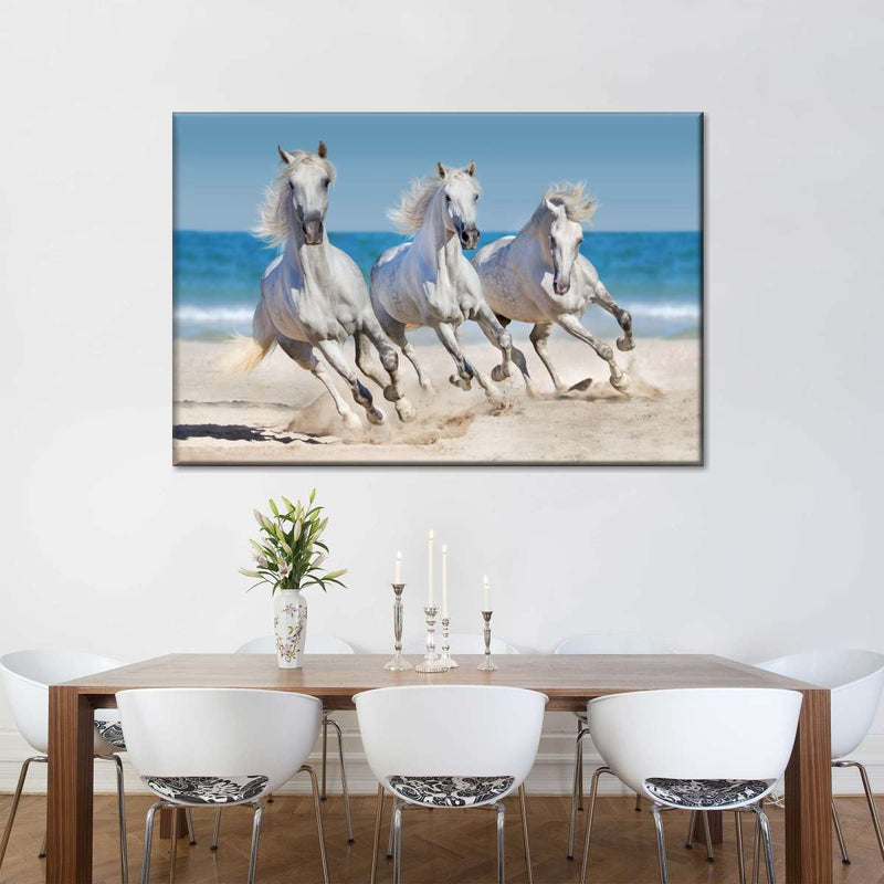 Wild Beach Horses Wall Art