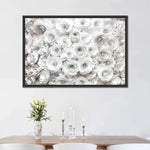 White Roses Wall Art