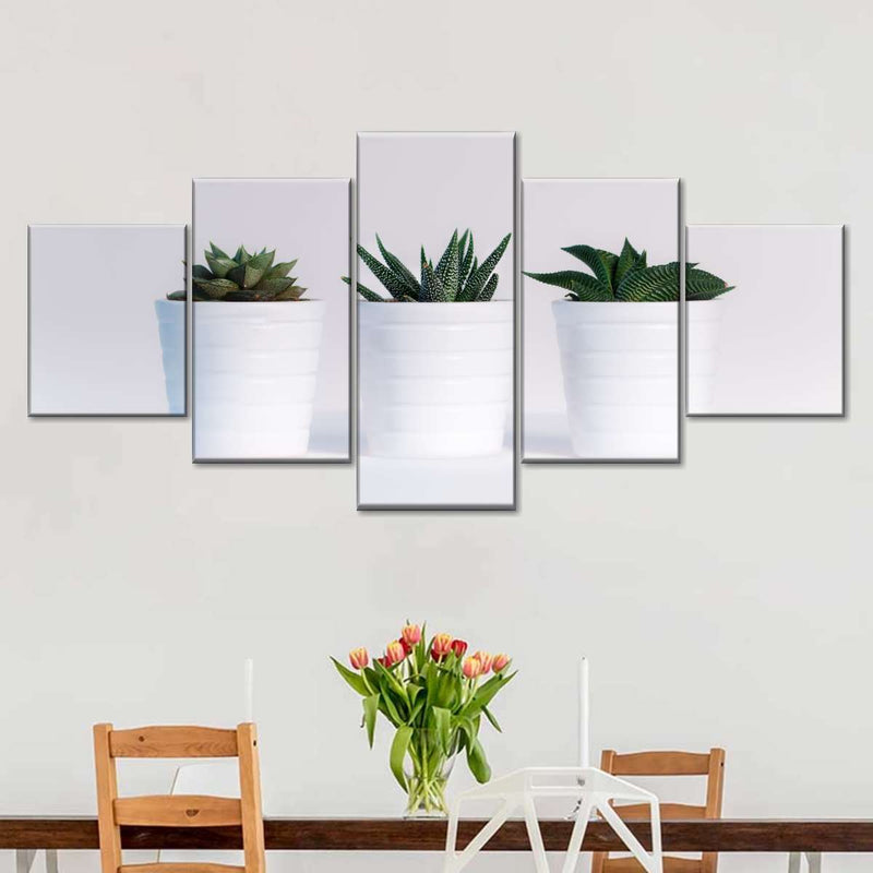 Three Succulents Wall Art