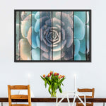 Rustic Blooming Succulent Wall Art