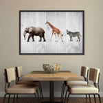 Wooden Safari Wall Art