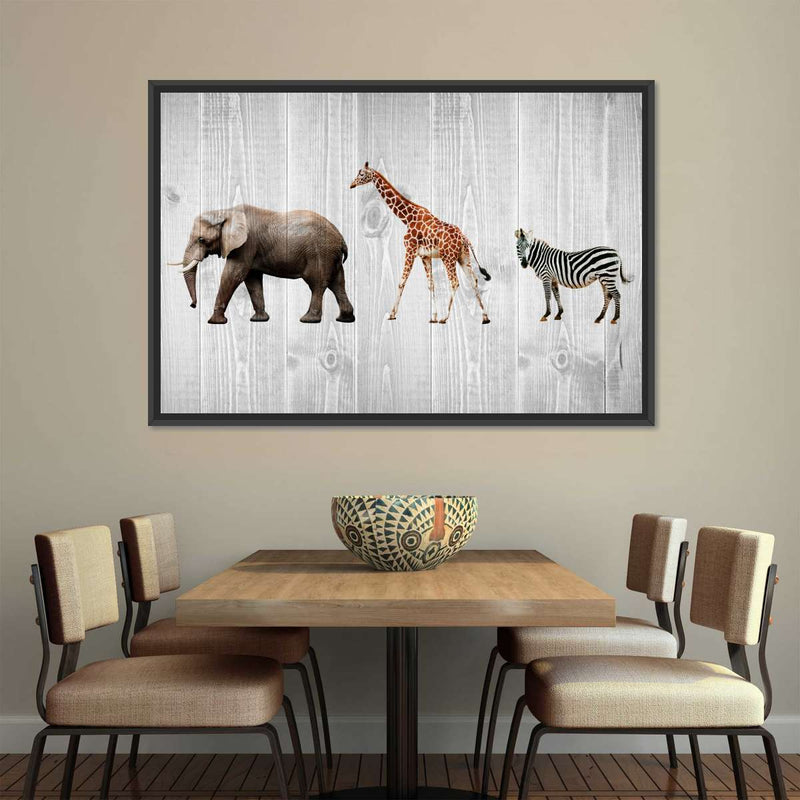 Wooden Safari Wall Art