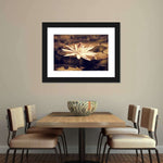 Sepia Lotus Flower Wall Art
