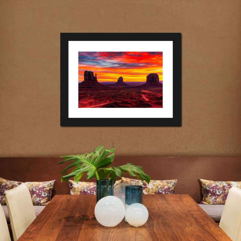 Monument Valley At Sunset Wall Art
