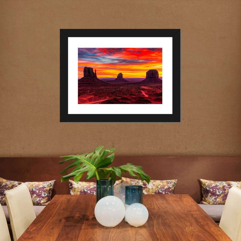 Monument Valley At Sunset Wall Art