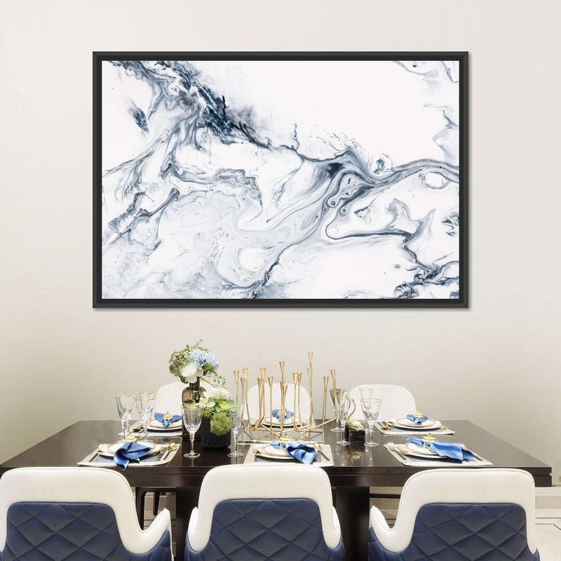Grey And White Abstract Wall Art