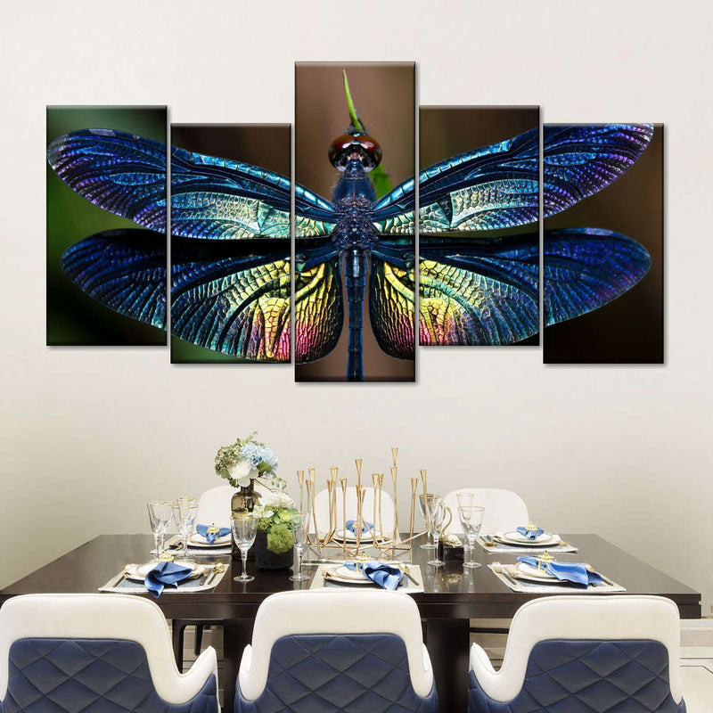 Prismatic Dragonfly Wall Art