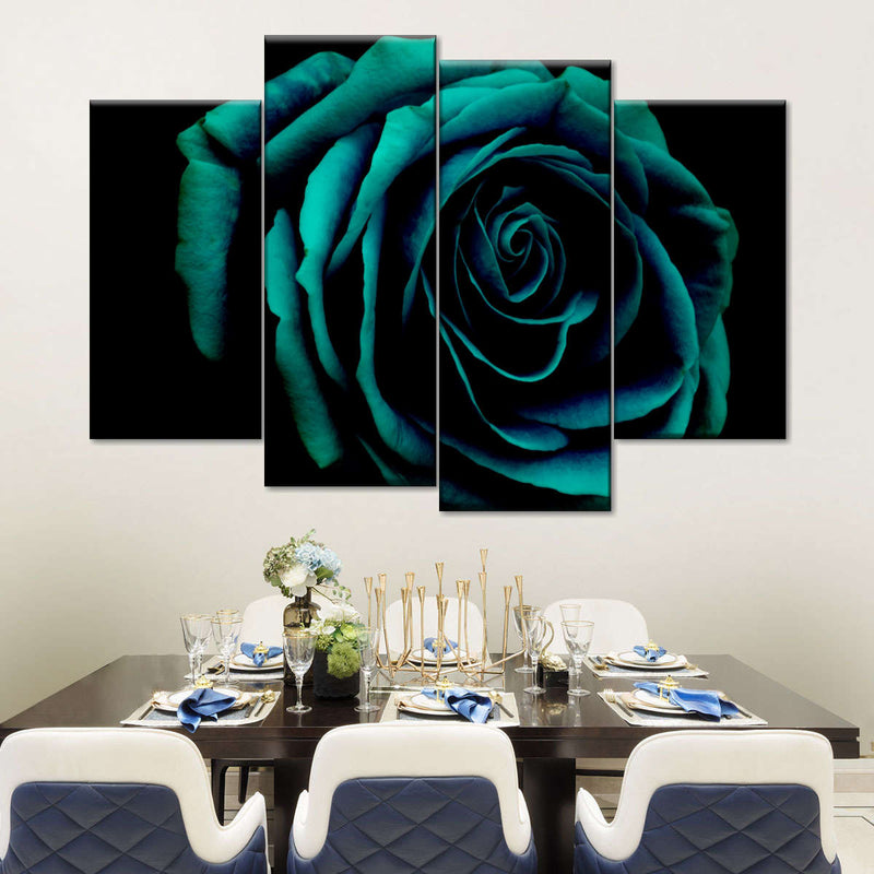 Green Flower Wall Art