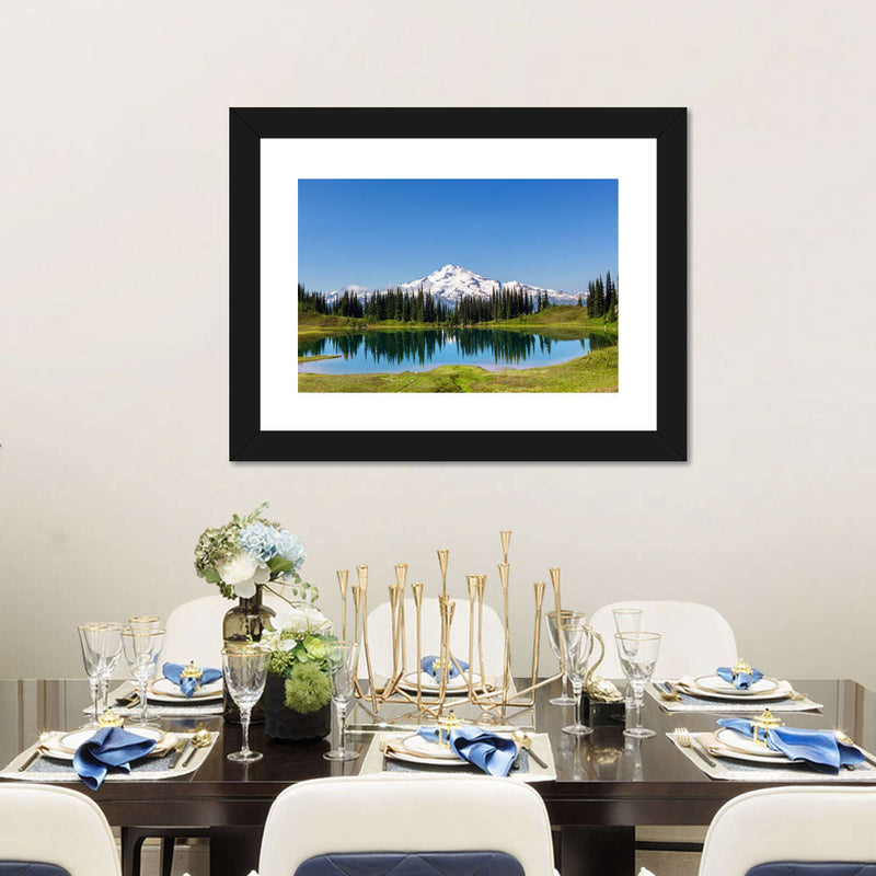 Mount Rainier Little Lagoon Wall Art