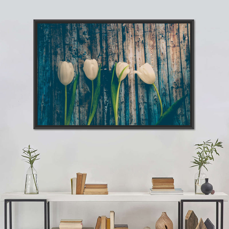 Pristine White Tulips Wall Art
