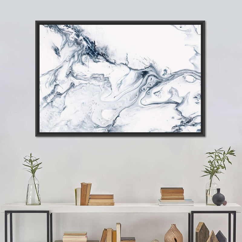 Grey And White Abstract Wall Art