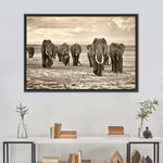 Herd Of Elephants Wall Art