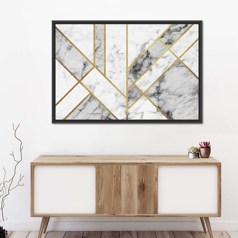 Marble Texture Geometric Abstract Wall Art